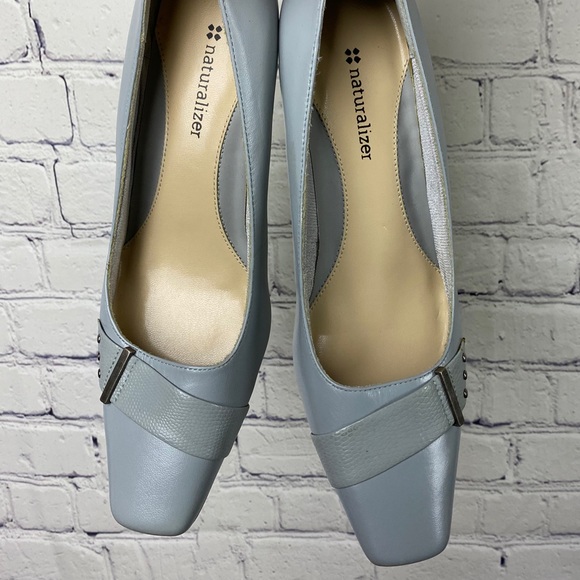 NATURALIZER vintage grey leather heel shoes| 6.5 - Picture 8 of 12